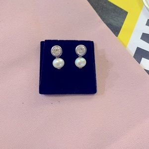 Silpada P2118 Cubic Zirconia & Pearl Earrings